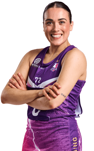 A portrait image of Loughborough Lightning Netball player Nat Panagarry