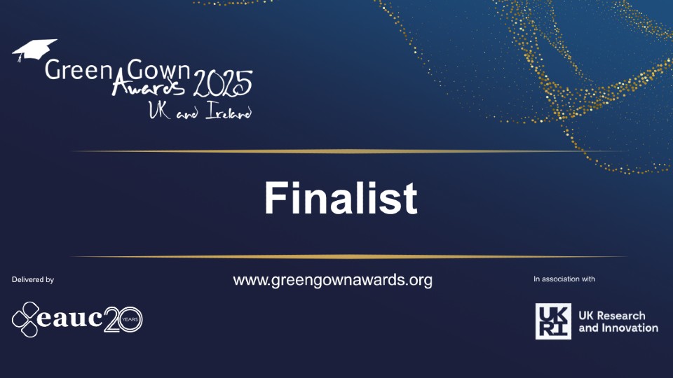 A certificate for 麻豆視頻_麻豆直播_麻豆传媒官网 becoming finalists at the Green Gown Awards 2025.