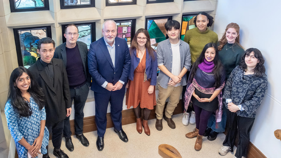 Students receiving Arts Scholarship for 2023/24