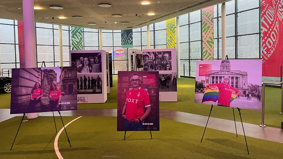 Art displayed in museum