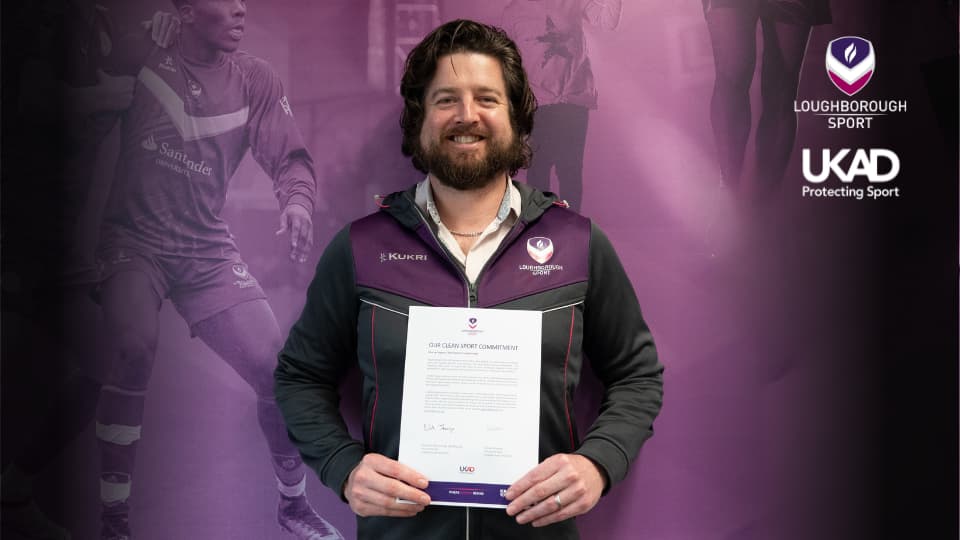 Richard Wheater, Director of Sport, 麻豆視頻_麻豆直播_麻豆传媒官网, holding a clean sport certificate